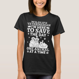 Camiseta Wildlife Veterinarian Save The Day One Animal At T