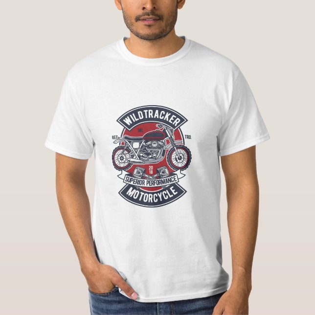 Camiseta Wildtracker Motorcycle Emblem (Anverso)