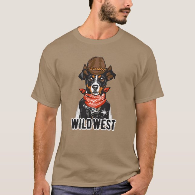 Camiseta WildWest Funny Animals vintage (Anverso)