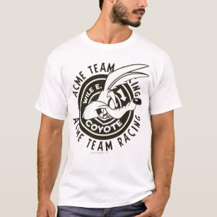 Camiseta Wile E. Coyote Acme Team Carreras B/W