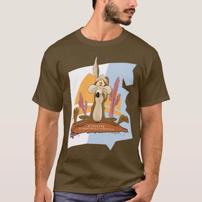 Camiseta WILE E. COYOTE™ (Carnívoro en serio) (Anverso)