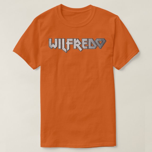 Camiseta Wilfredo metalizado fuerte (Diseño del anverso)