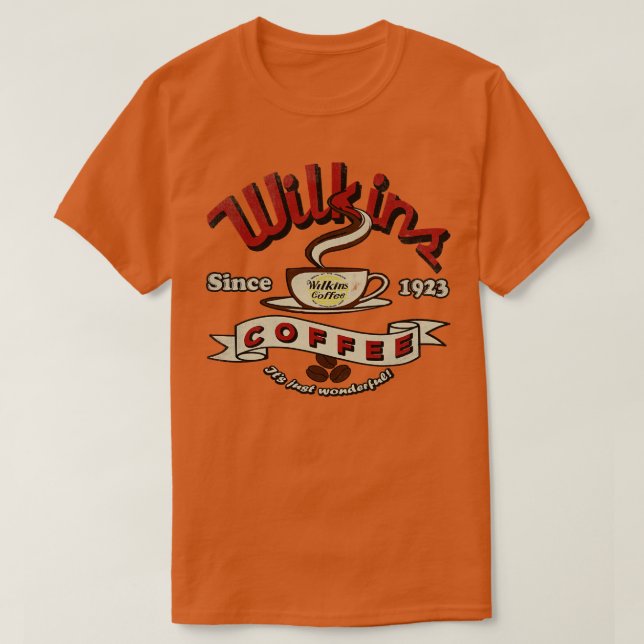 Camiseta Wilkins Coffee Co Vintage TShirt (Diseño del anverso)