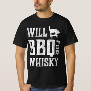 Camiseta Will BBQ para Whisky - Gracioso Offset Grillmaster