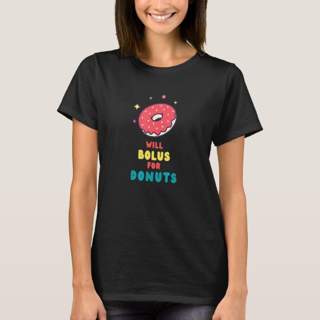 Camiseta Will Bolus Para Donuts Diabetes Tipo 1 (Anverso)