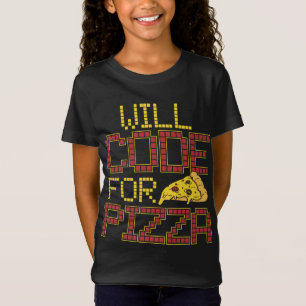 Camiseta Will Code For Pizza Funny Computer Coding Pizza Lo