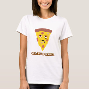 Camiseta Will Code for Pizza Stem Game