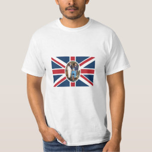 Camiseta Will, Kate, Prince George - Bandera británica
