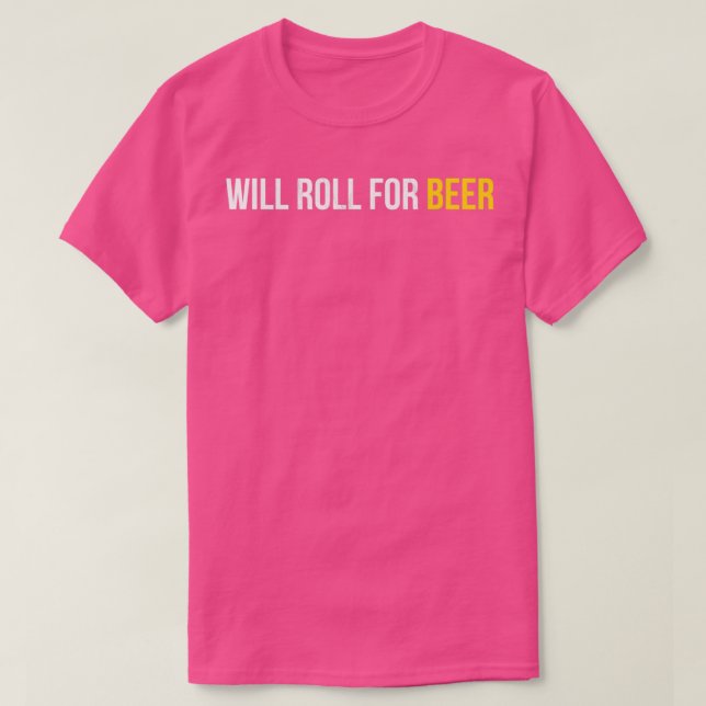Camiseta Will Roll For Beer Funny Brazil Jiu Jitsu Mma (Diseño del anverso)