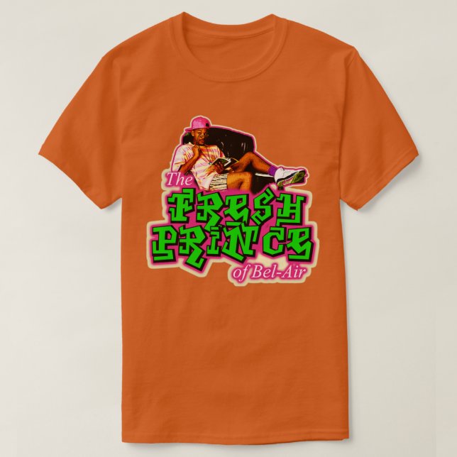 Camiseta Will Smith el príncipe fresco del aire puro (Diseño del anverso)