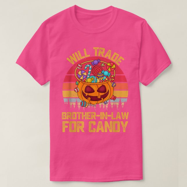 Camiseta Will Trade Brother-In-Law For Candy Cute Kids Boys (Diseño del anverso)