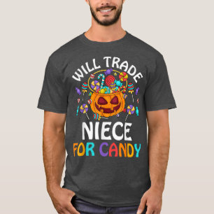 Camiseta Will Trade Niece For Candy Cute Kids Boys Girls Ha