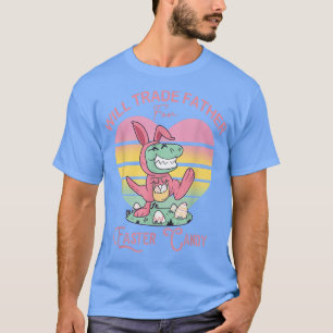 Camiseta Will Trade Padre para la Pascua Dinosaur Tre Bu