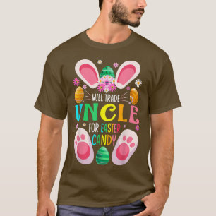Camiseta Will Trade Uncle For Easter Candy Boys Girls 2539