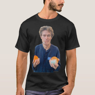 Camiseta willem dafoe con 2 naranjas molestos Classic T-Shi
