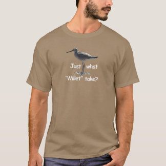 Camiseta Willet - humor del pájaro. ¿Apenas qué toma del