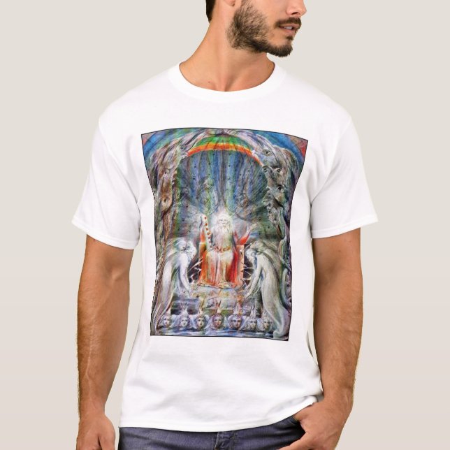 Camiseta William Blake: Antes del trono divino (Anverso)