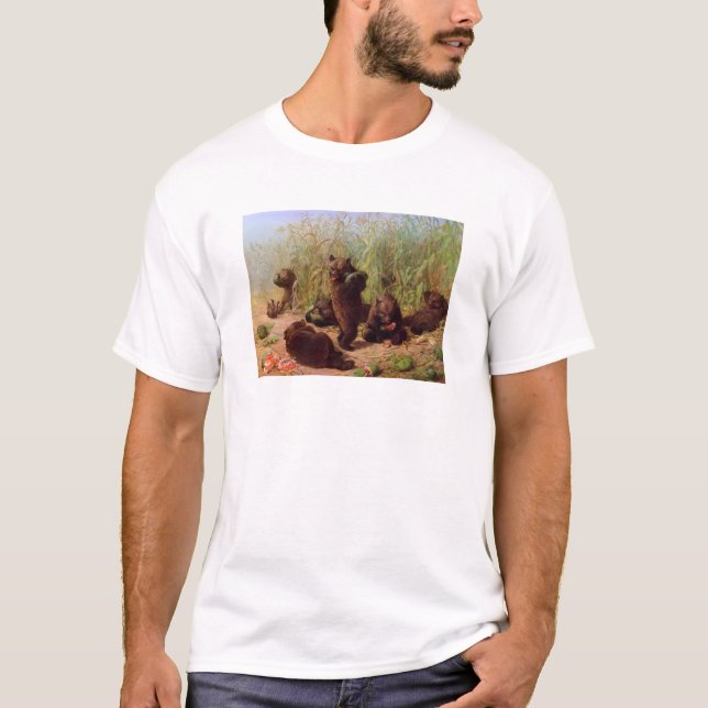 Camiseta William H. Barba - Osos en el parche de sandía (Anverso)