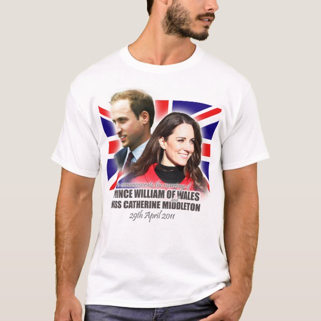 Camiseta William & Kate Royal Boda T-Shirt (Anverso)