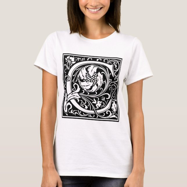 Camiseta William Morris Alphabet "C" (Anverso)