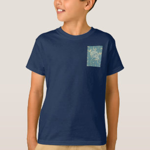 Camiseta William Morris Classic Tulip Blue Floral