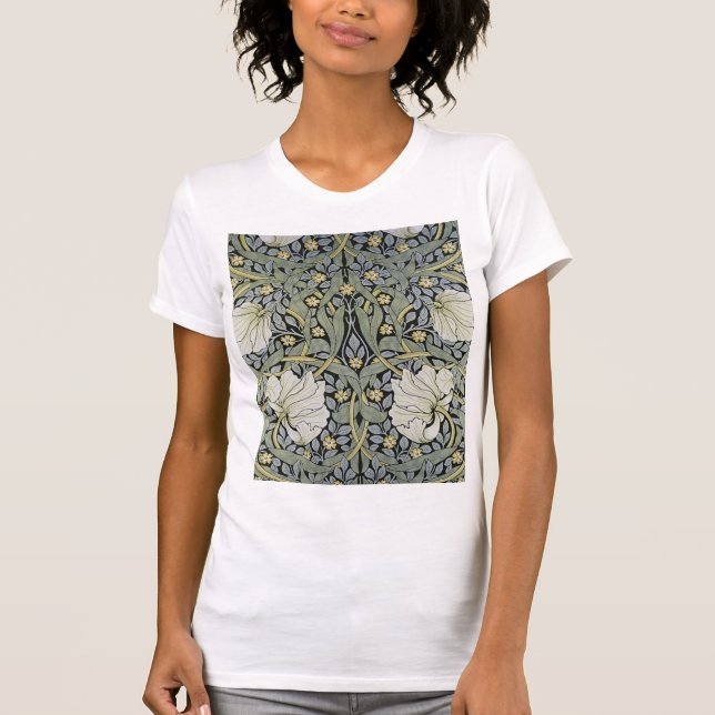Camiseta William Morris - Diseño del patrón Pimpernel (Anverso)