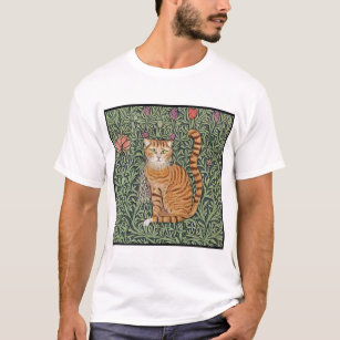 Camiseta William Morris inspiró al gato 1