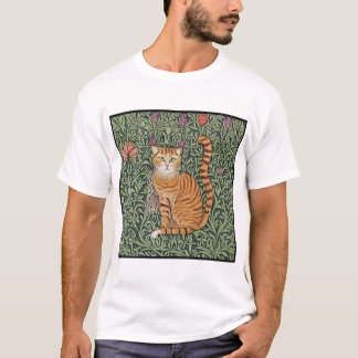 Camiseta William Morris inspiró al gato 1