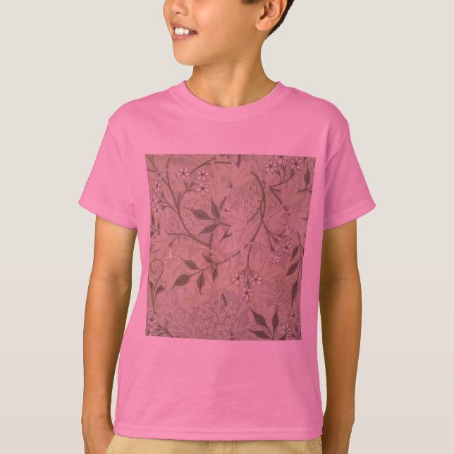 Camiseta William Morris Jasmine Botánico Vintage Antiguo (Anverso)