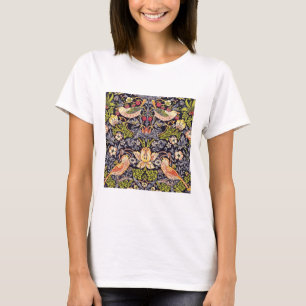 Camiseta William Morris Strawberry Thief Floral Art Nouveau