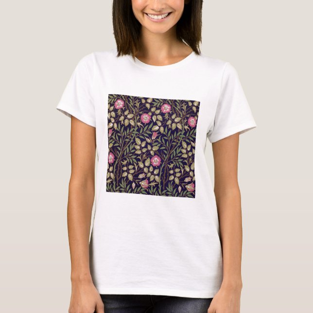 Camiseta William Morris Sweet Briar Floral Art Nouveau (Anverso)