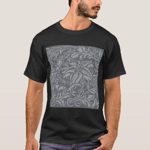 Camiseta William Morris Thistle Flor de papel de escritorio