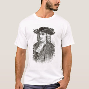 Camiseta William Penn grabó por la madera Whymper de Josia