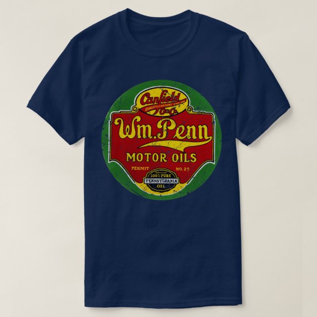 Camiseta William Penn Oil Company (Diseño del anverso)