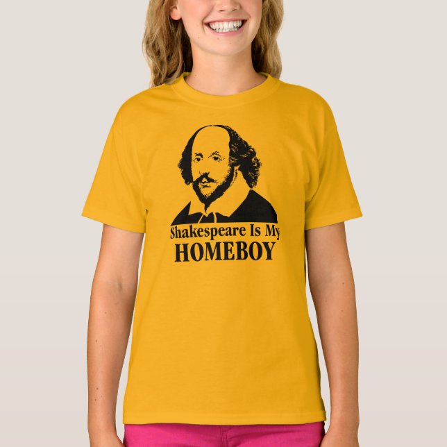 Camiseta William Shakespeare es mi Homeboy (Anverso)