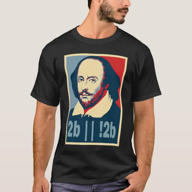 Camiseta William Shakespeare Poster Style Pop (Anverso)