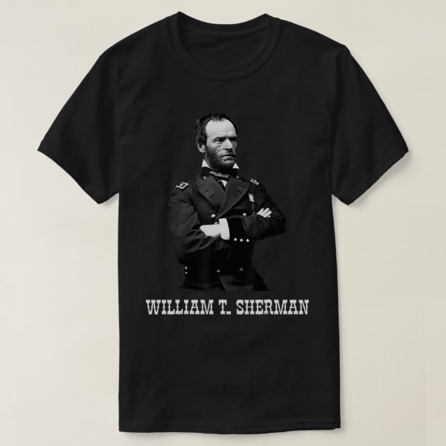 Camiseta William Tecumseh Sherman, historiador estadouniden (Diseño del anverso)