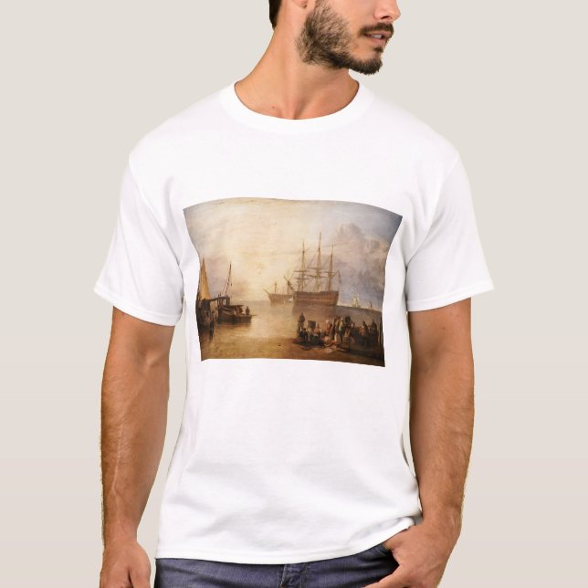 Camiseta William Turner - La puesta del sol a través del Va (Anverso)