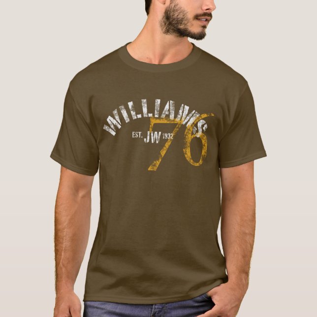 Camiseta Williams 76 - Oscuro (Anverso)