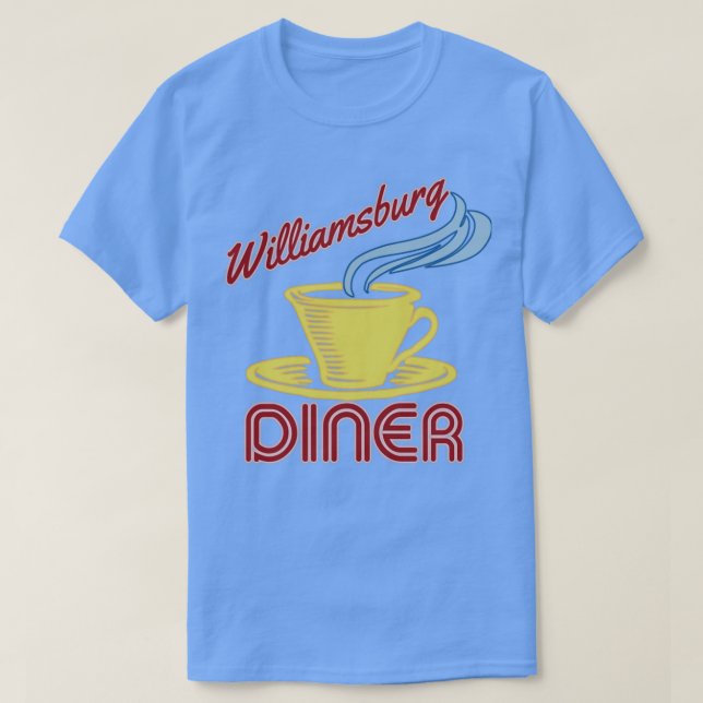 Camiseta Williamsburg Diner de 2 Chicas Broke (Diseño del anverso)