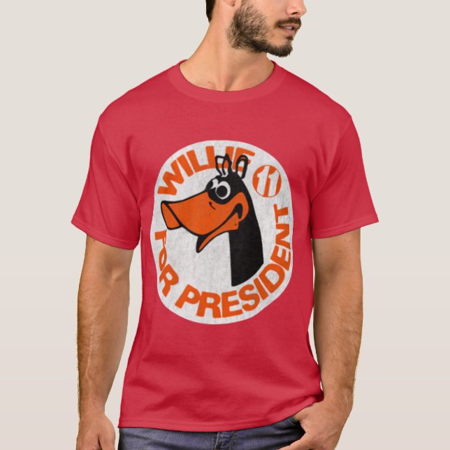 Camiseta Willie el pato para el presidente (Anverso)