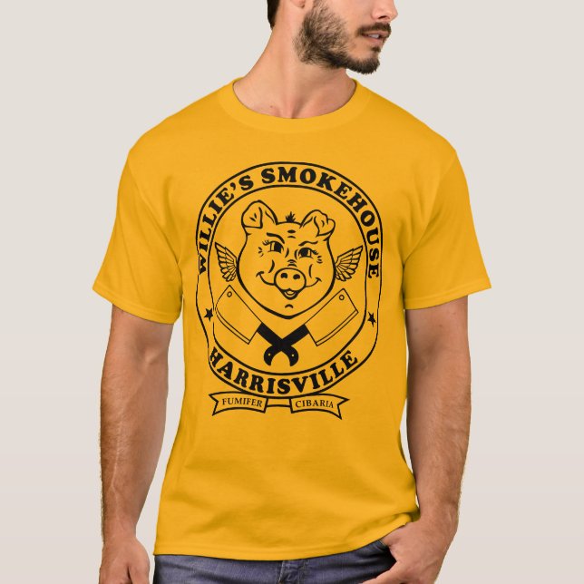 CAMISETA WILLIES CLEVER LOGO HARRISVILLE BLACK (Anverso)