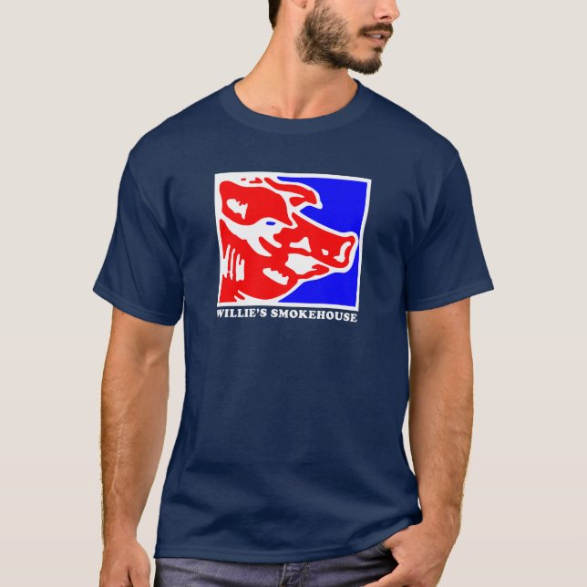 CAMISETA WILLIES SMOKEHOUSE AMERICA LOGO (Anverso)