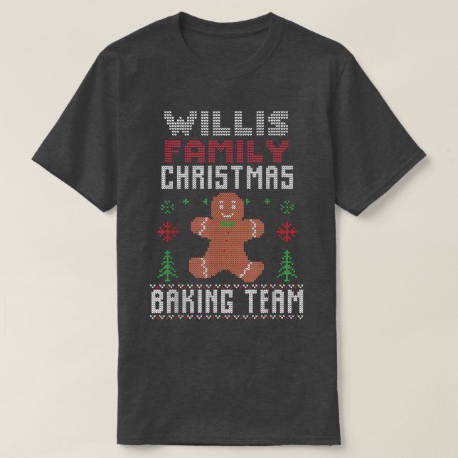 Camiseta Willis Family Navidades Baking Team Ginge (Diseño del anverso)