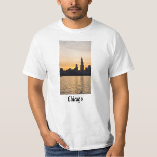 Camiseta Willis Tower Sunset Silhouette