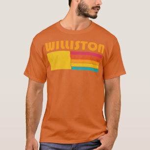 Camiseta Williston North Dakota Vintage Molestage Souvenir