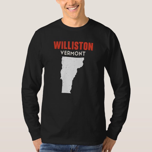 Camiseta Williston Vermont USA State America Travel Vermont (Anverso)