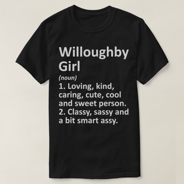 Camiseta WILLOUGHBY L OH OHIO Funny City Home Roots Regalo (Diseño del anverso)