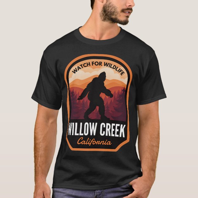 Camiseta Willow Creek California Bigfoot (Anverso)