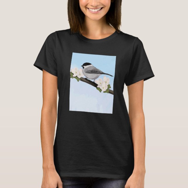 Camiseta Willow Titmouse Bird Bird Birdwatcher Songbird (Anverso)